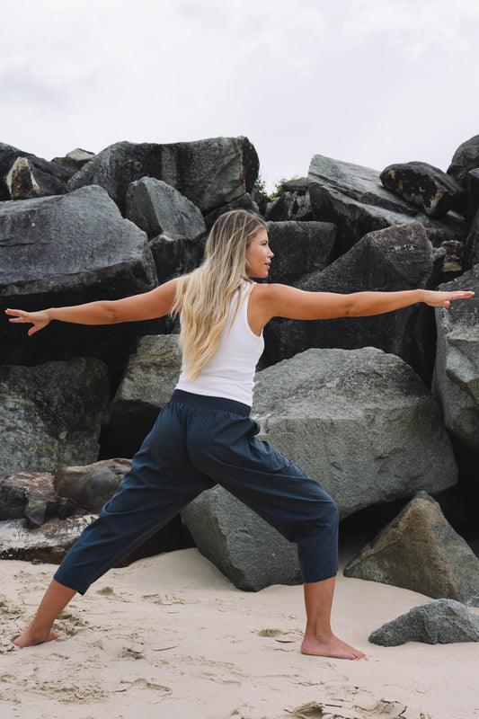 Pant Yoga - Indigo Cotton