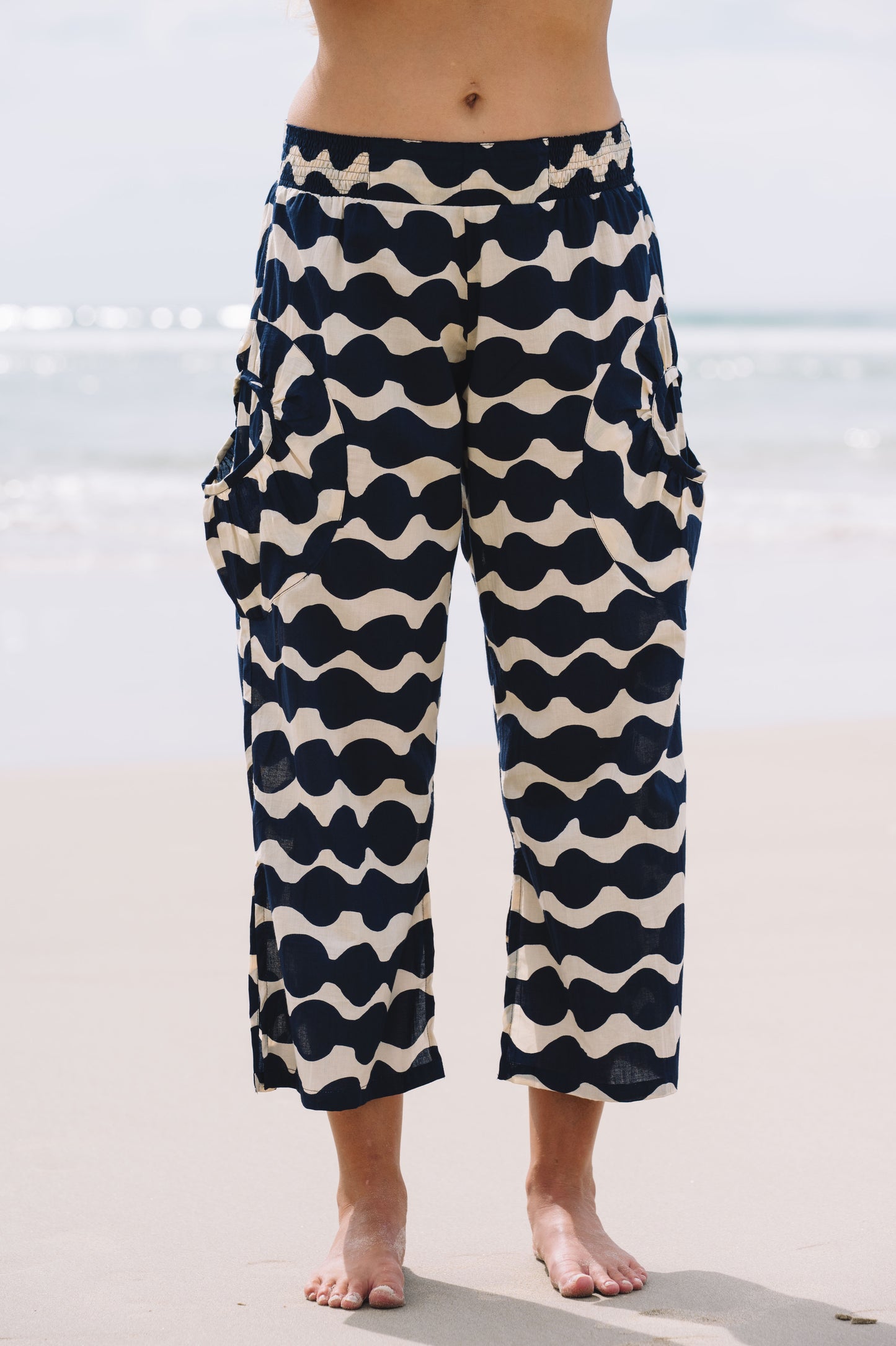 Pant Jaya ™ - Mala Navy and Ecru