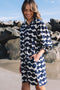 Dress Leona - Mala Navy Ecru Cotton