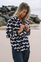 Top Clio Shirt -Mala Navy Ecru Cotton