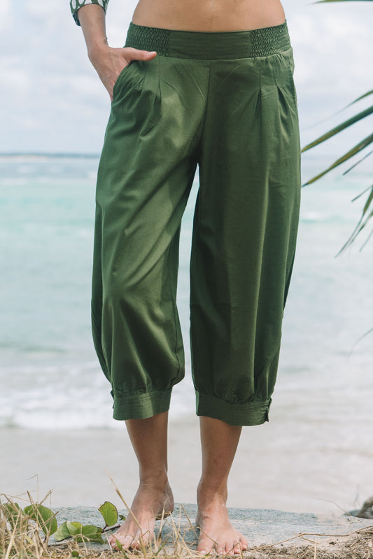 Pant Taj Verdant Green Cotton