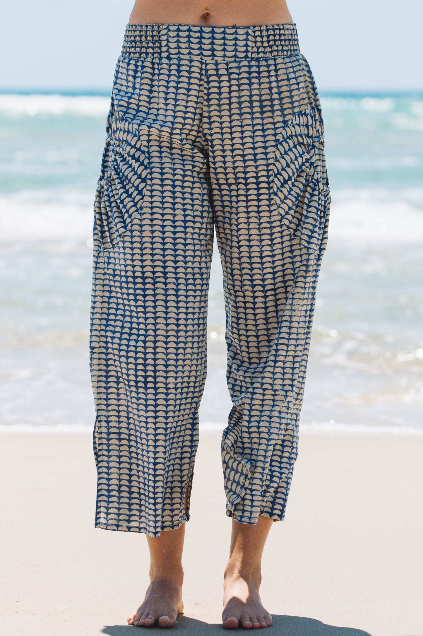 Pant Jaya ™- Half Moon Aged Indigo Cotton