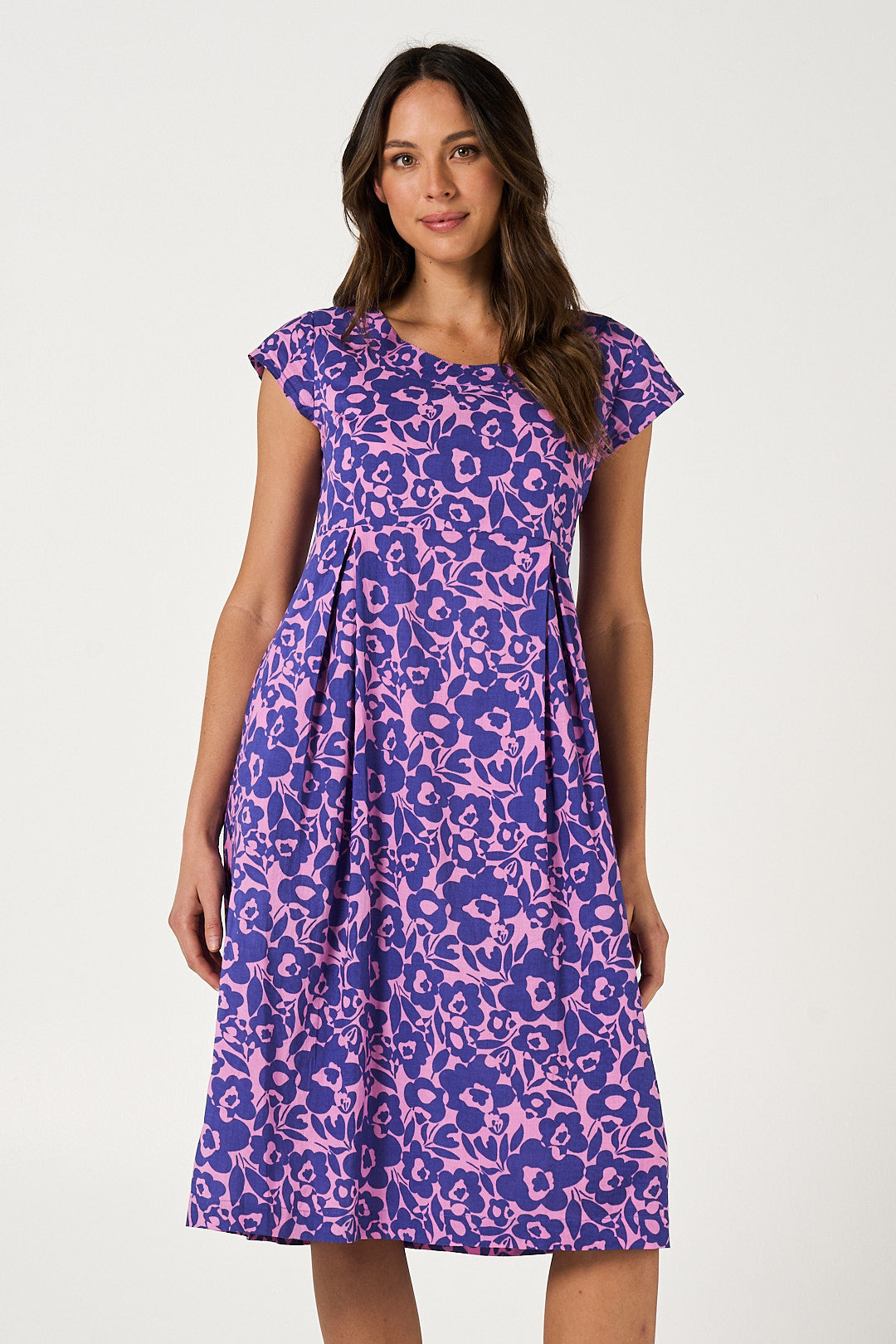 Dress Sitari - Dreamstate Pink Blue Cotton