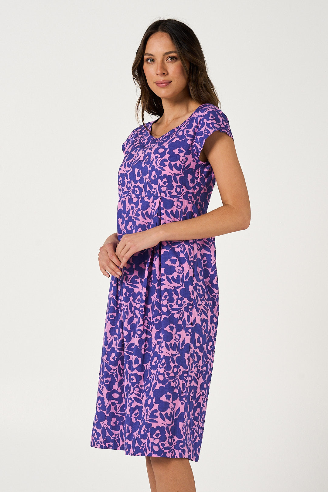 Dress Sitari - Dreamstate Pink Blue Cotton