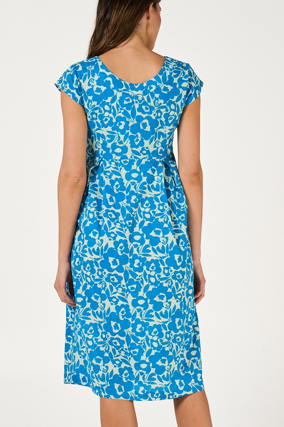 Dress Sitari - Dreamstate Pagoda Blue Cotton