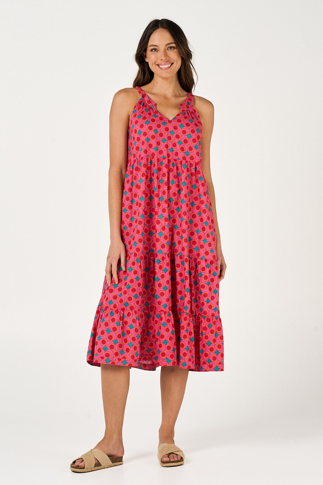 Dress Lucia - Summer Retro Cotton