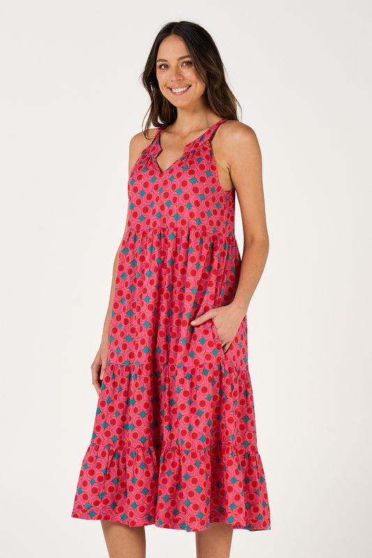 Dress Lucia - Summer Retro Cotton