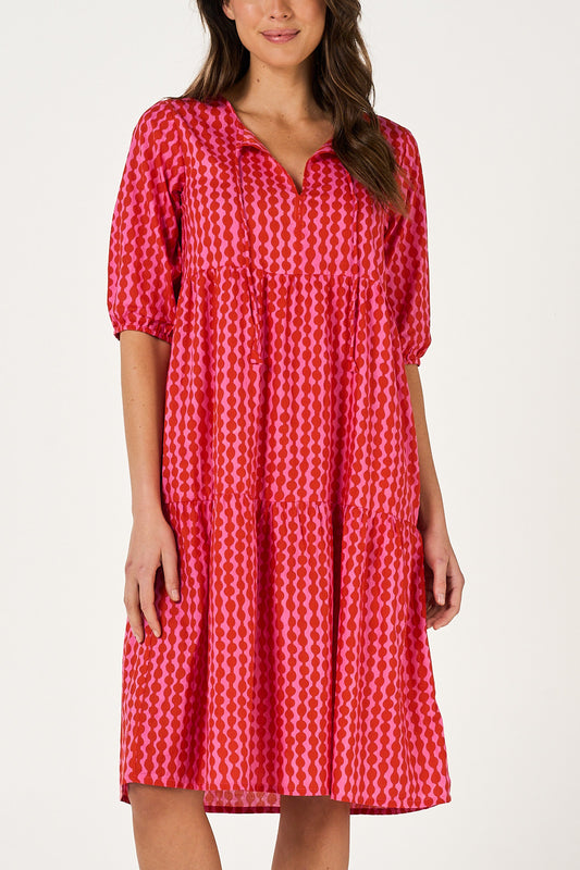 Dress Faith - Crimson Jewel Cotton