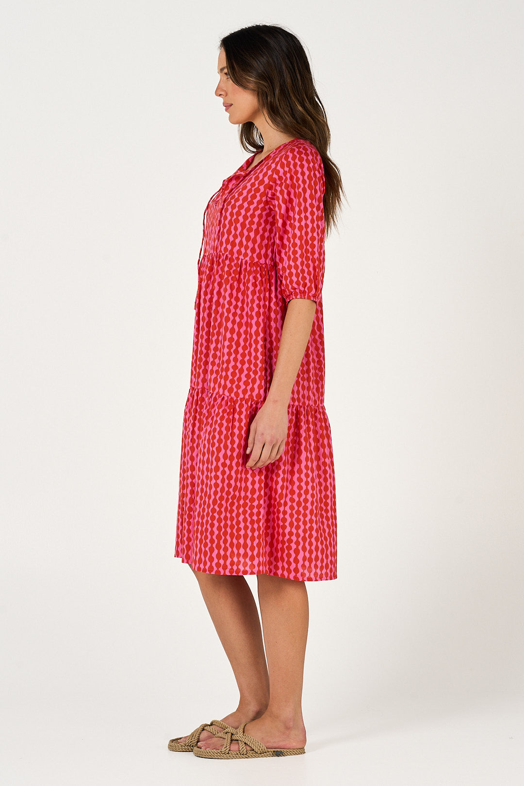 Dress Faith - Crimson Jewel Cotton