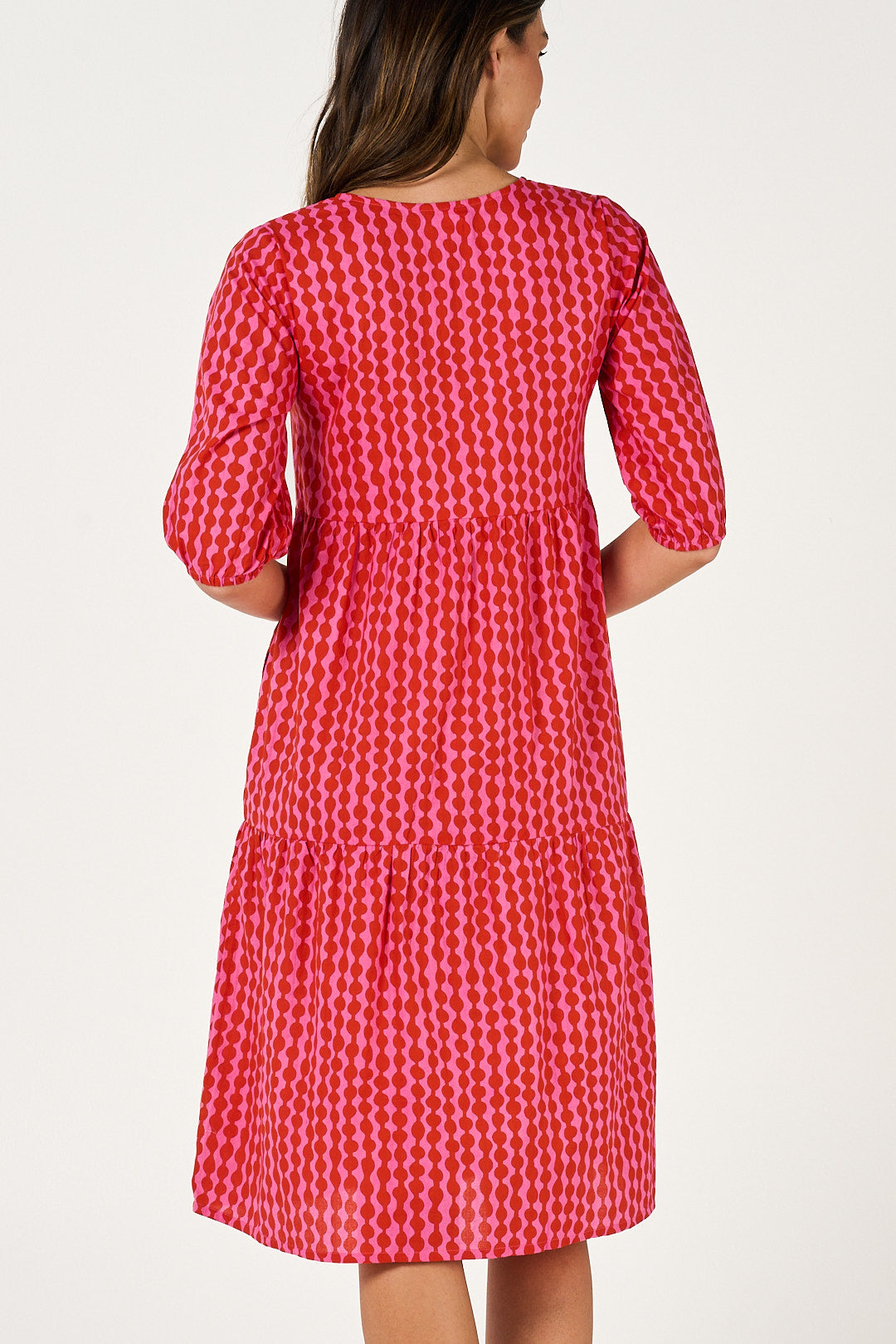 Dress Faith - Crimson Jewel Cotton