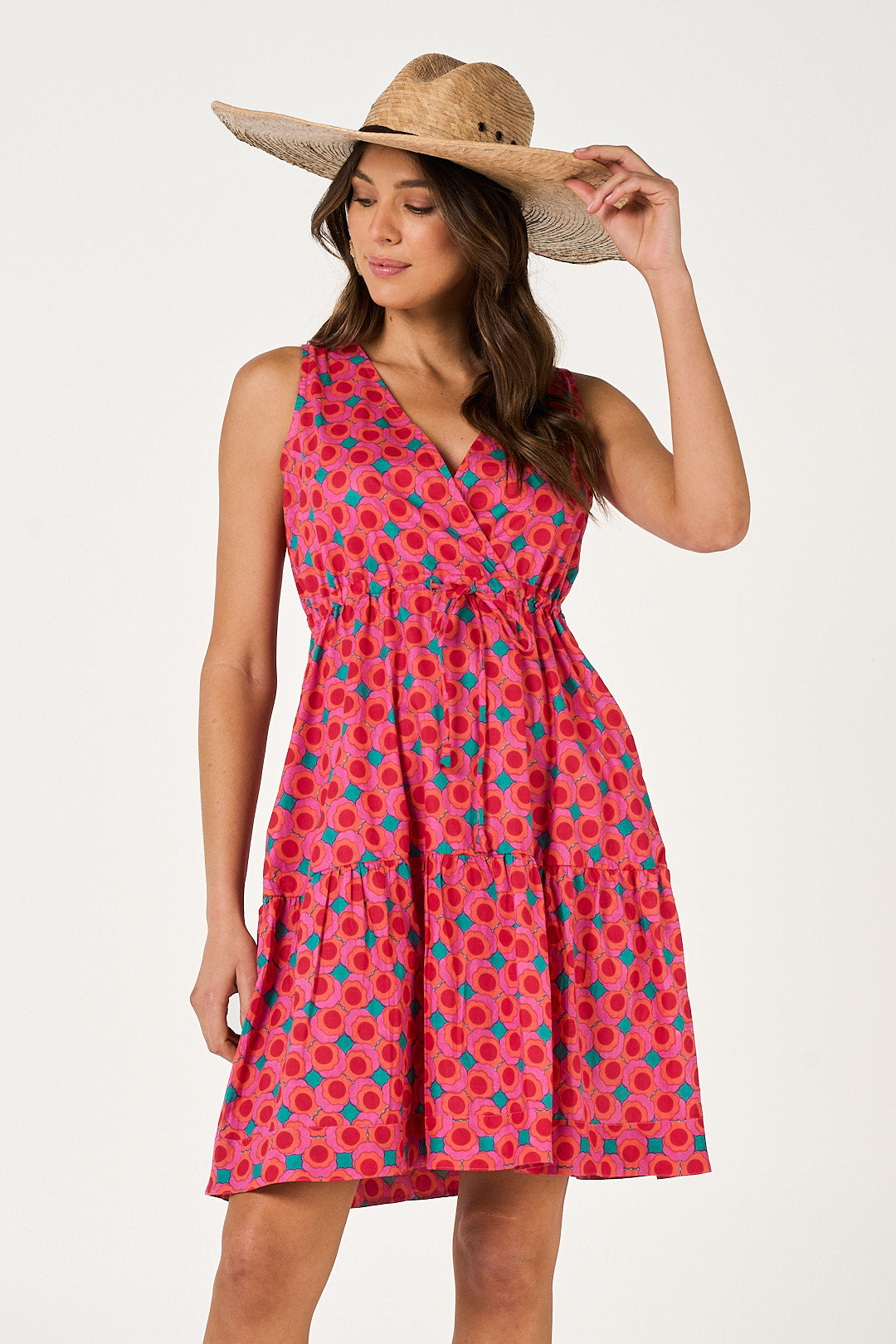 Dress Savita - Summer Retro Cotton