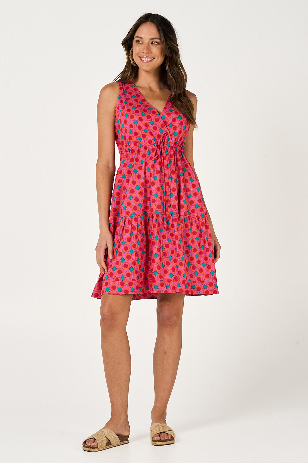 Dress Savita - Summer Retro Cotton