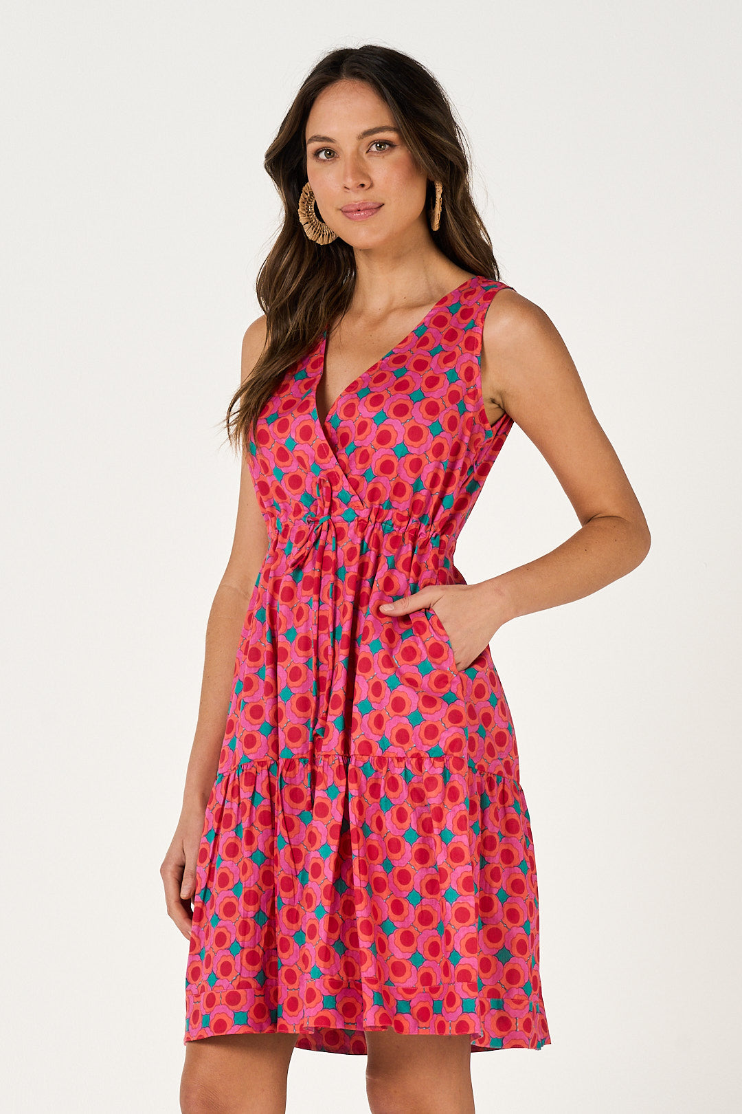 Dress Savita - Summer Retro Cotton