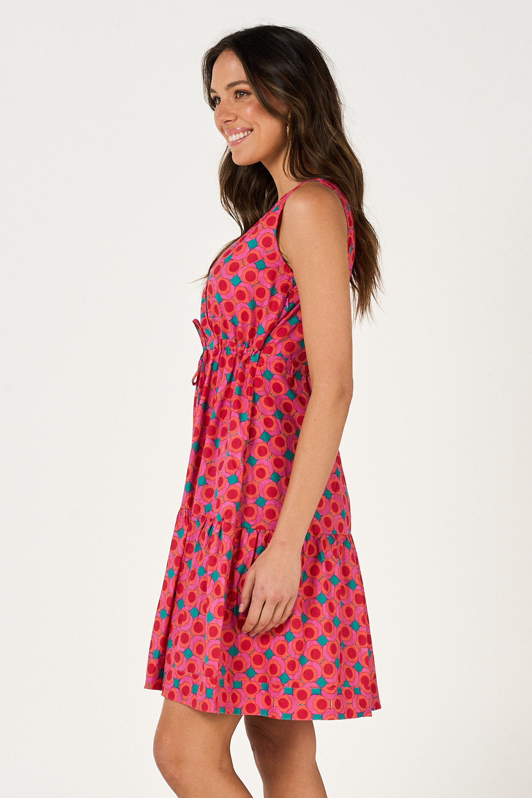 Dress Savita - Summer Retro Cotton