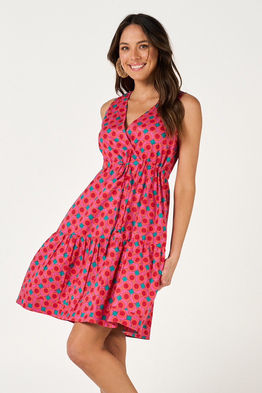 Dress Savita - Summer Retro Cotton