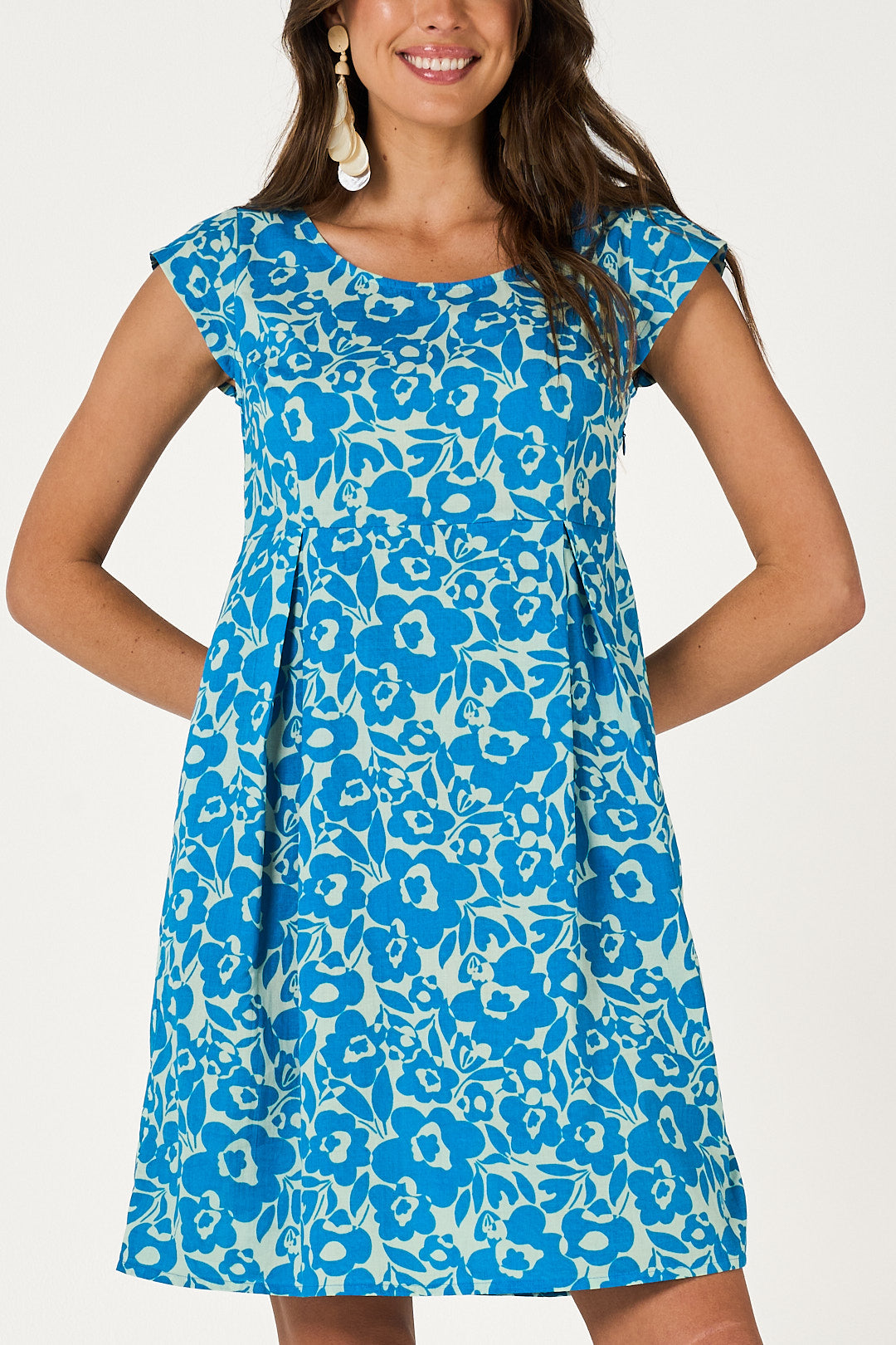 Dress Kama - Dreamstate Pagoda Blue Cotton