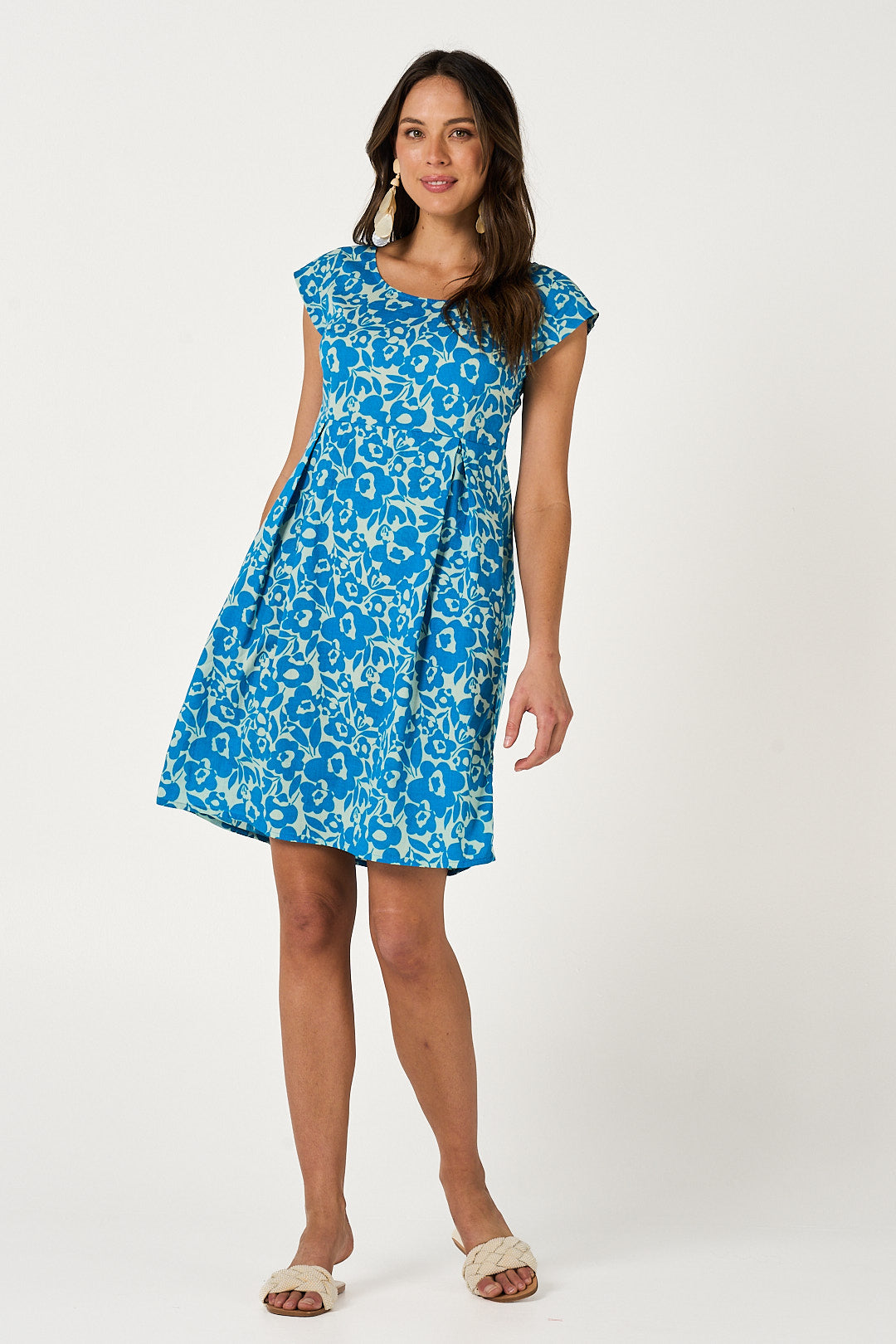 Dress Kama - Dreamstate Pagoda Blue Cotton