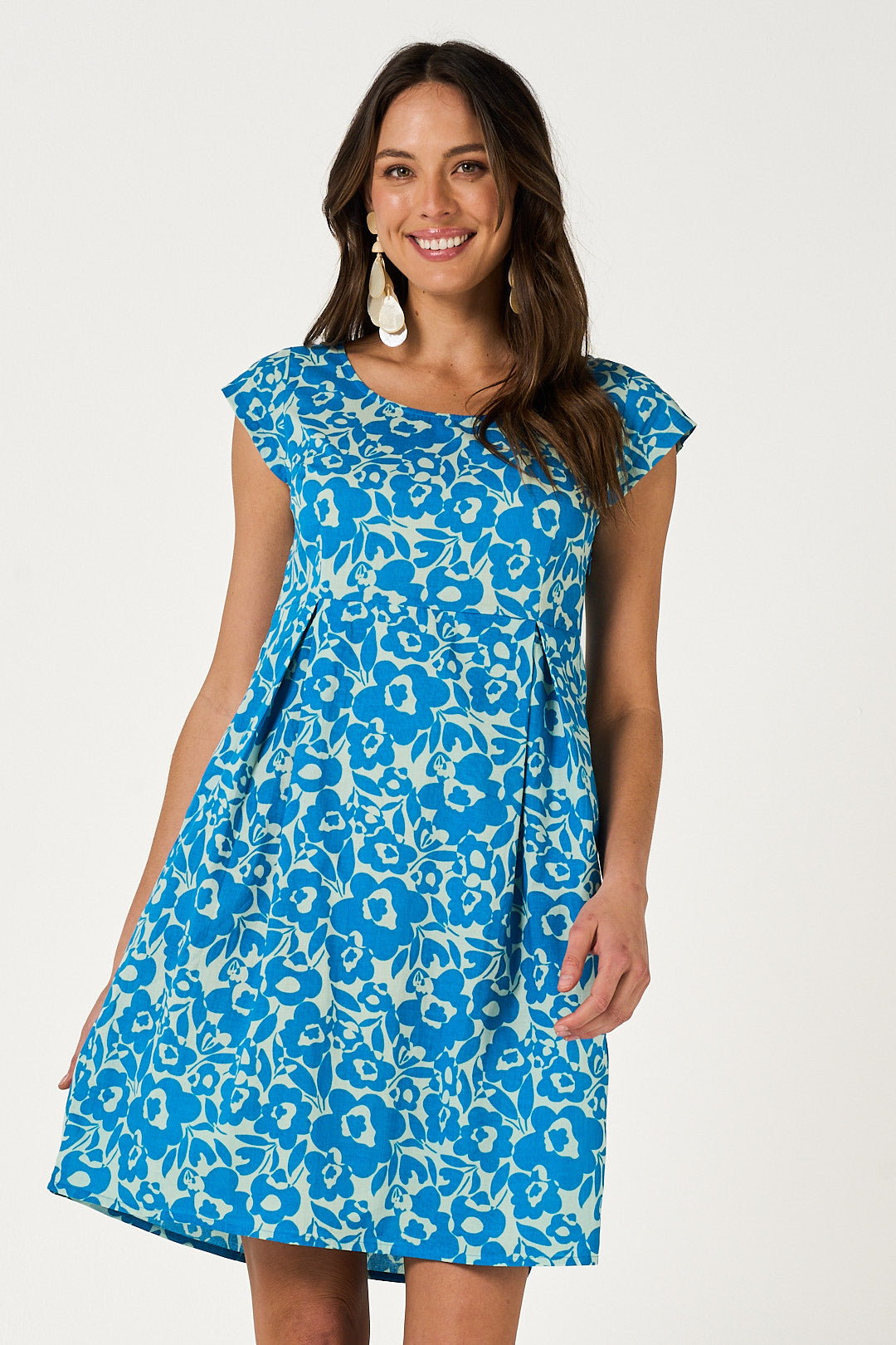 Dress Kama - Dreamstate Pagoda Blue Cotton