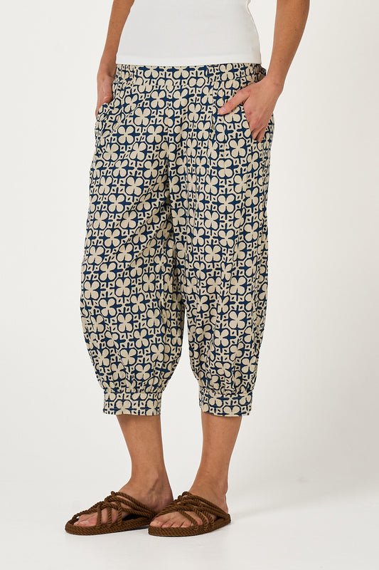 Pant Taj Mumtaz French Blue Cotton