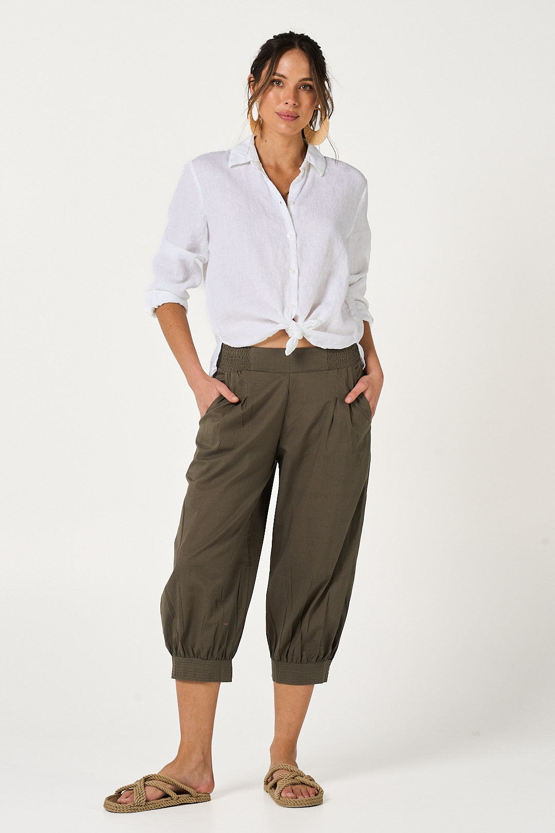 Pant Taj Deep Olive Cotton