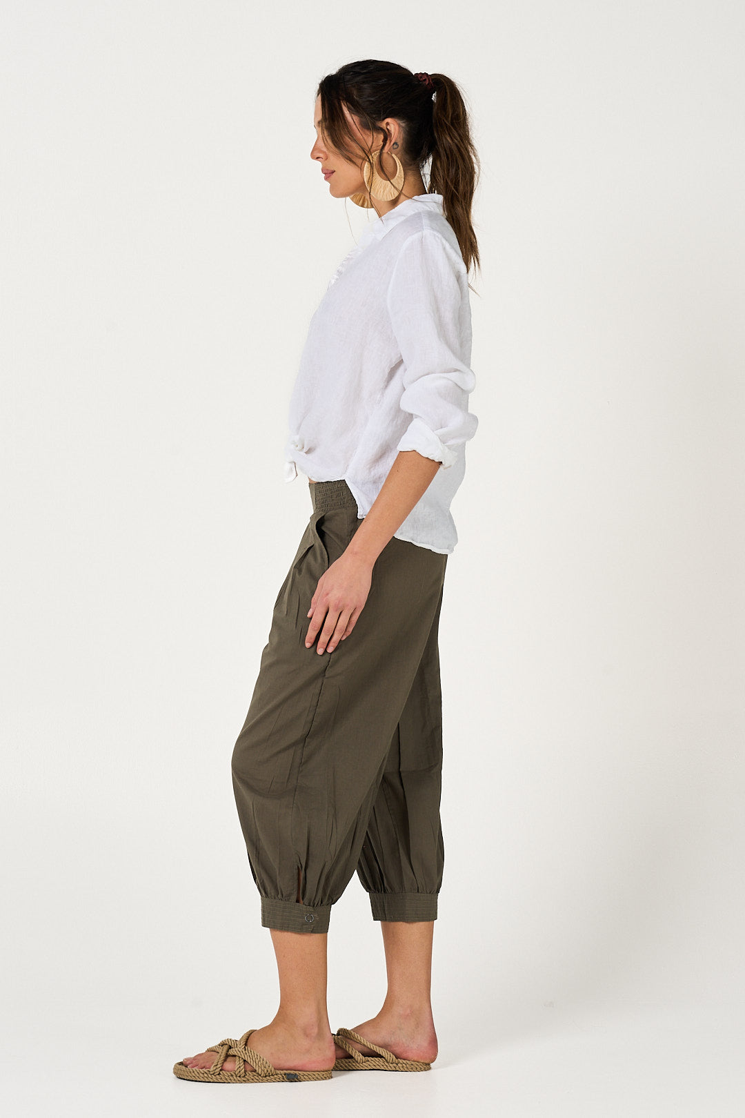 Pant Taj Deep Olive Cotton