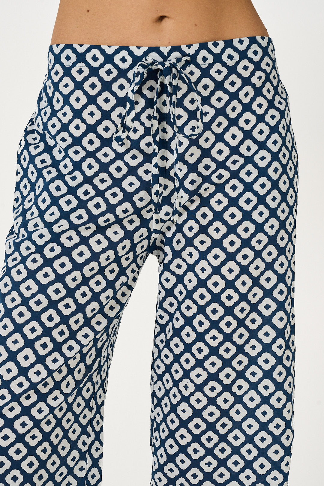 Pant Lounge- Palladio Blue Cotton