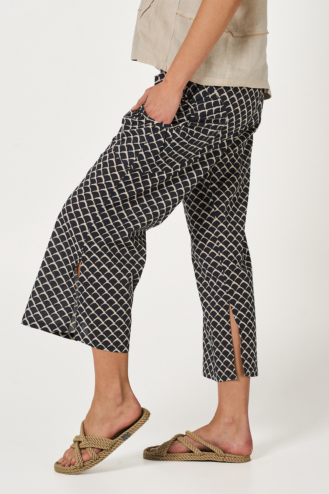 Pant Jaya - Indigo Shell Cotton