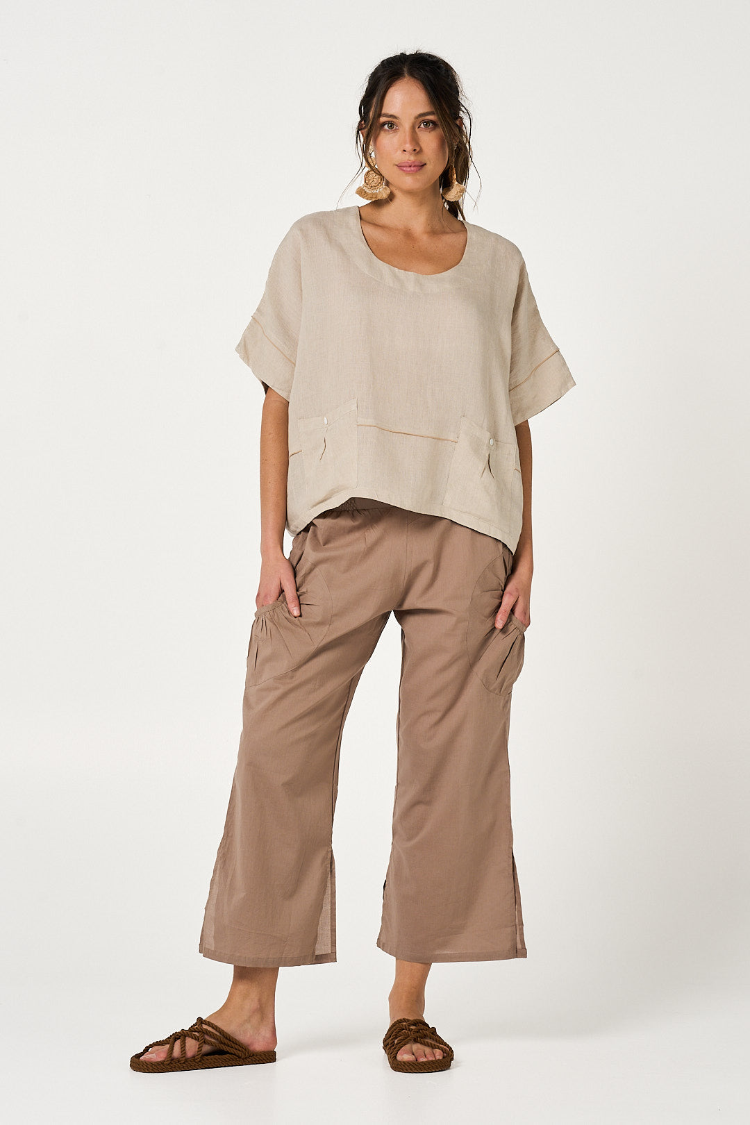 Pant Jaya - Latte Cotton