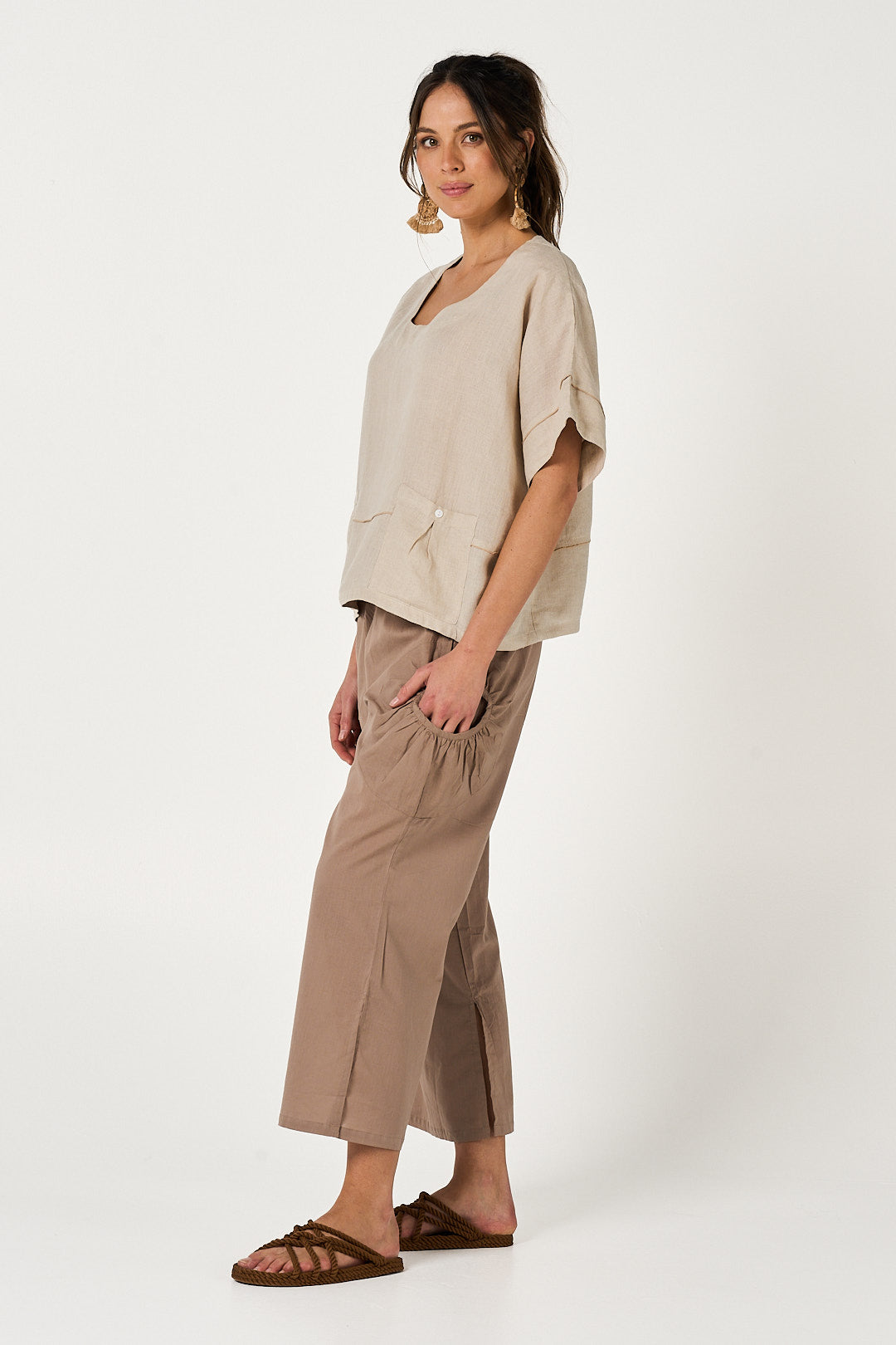 Pant Jaya - Latte Cotton