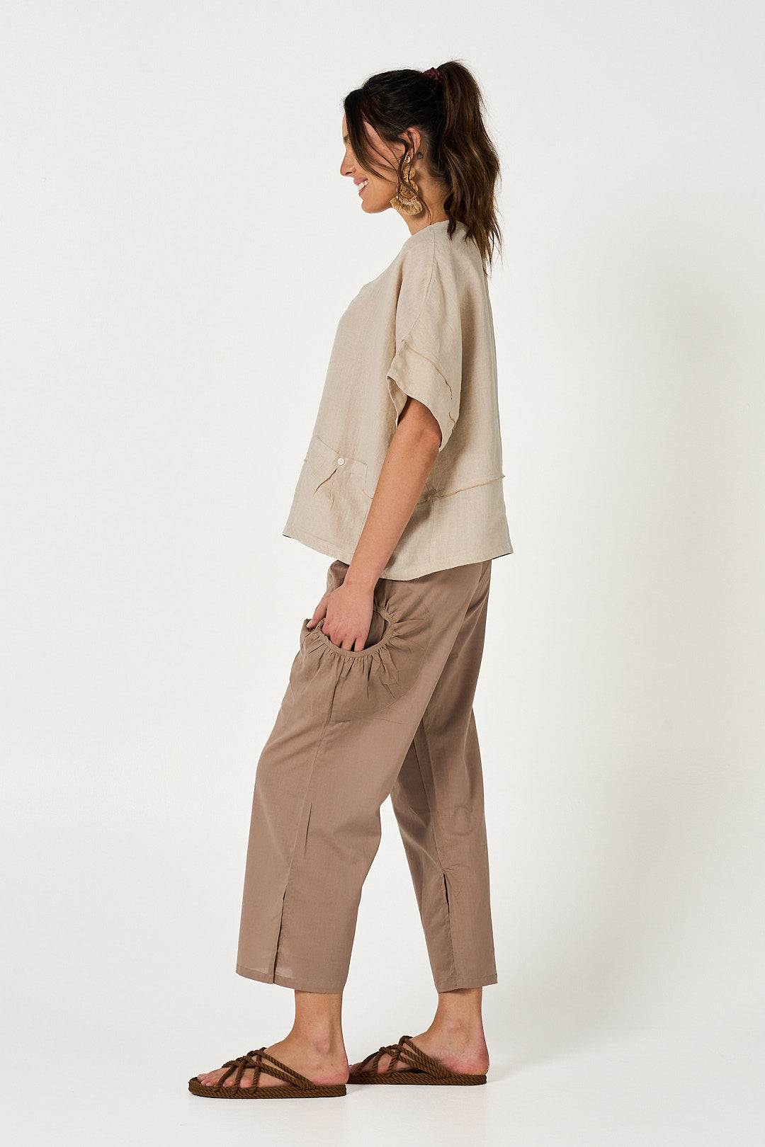 Pant Jaya - Latte Cotton