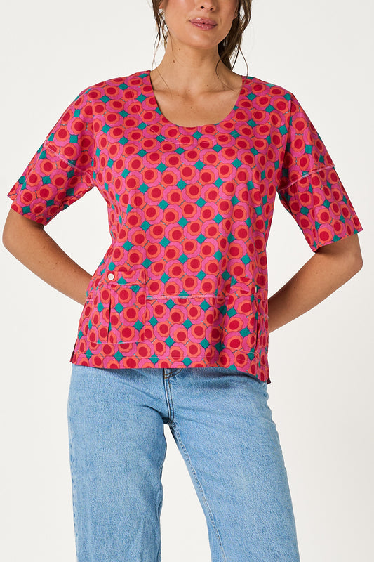 Top Chinta - Summer Retro Cotton