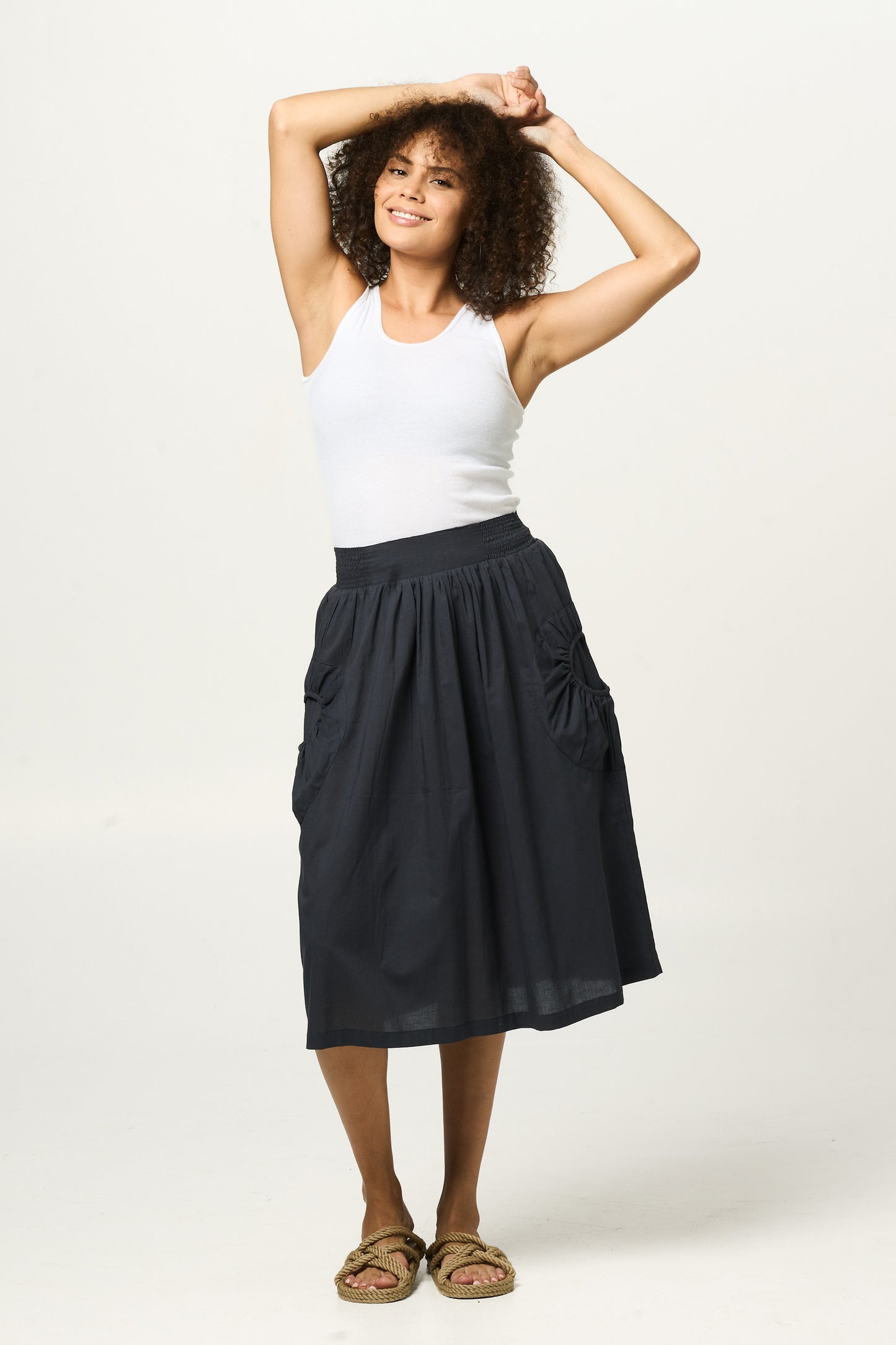 Skirt Jaya - Indigo Cotton