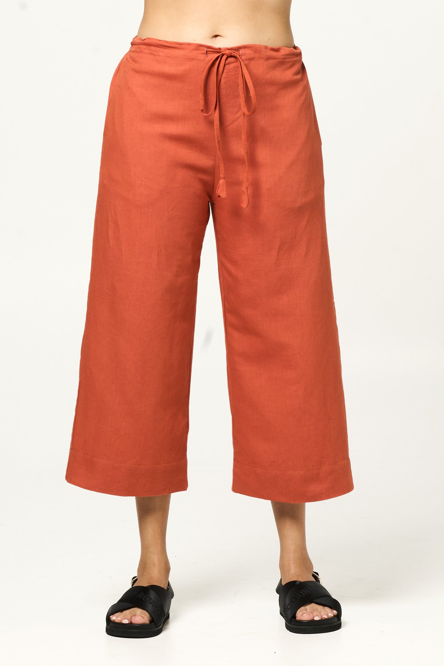 Pant Lounge - Clay Cotton Linen Blend