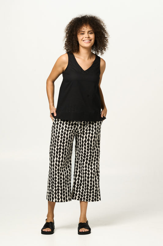 Pant Lounge- Jewel Black Beauty Cotton