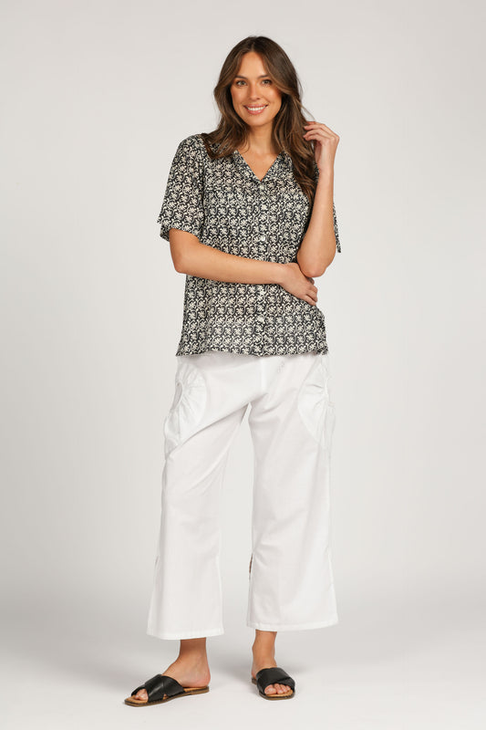 Shirt Maya - Celestia Indigo Blue Cotton