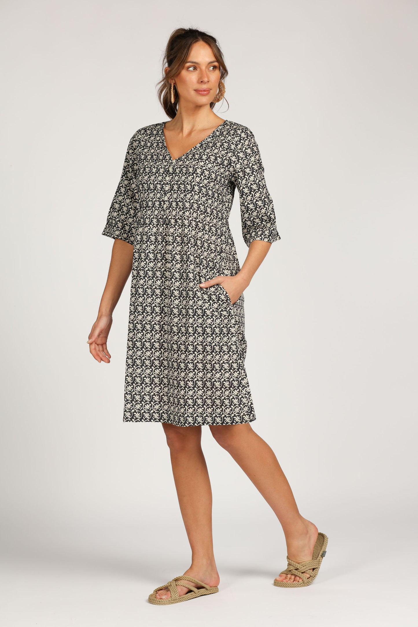 Dress Ananya - Celestia Indigo Blue Cotton