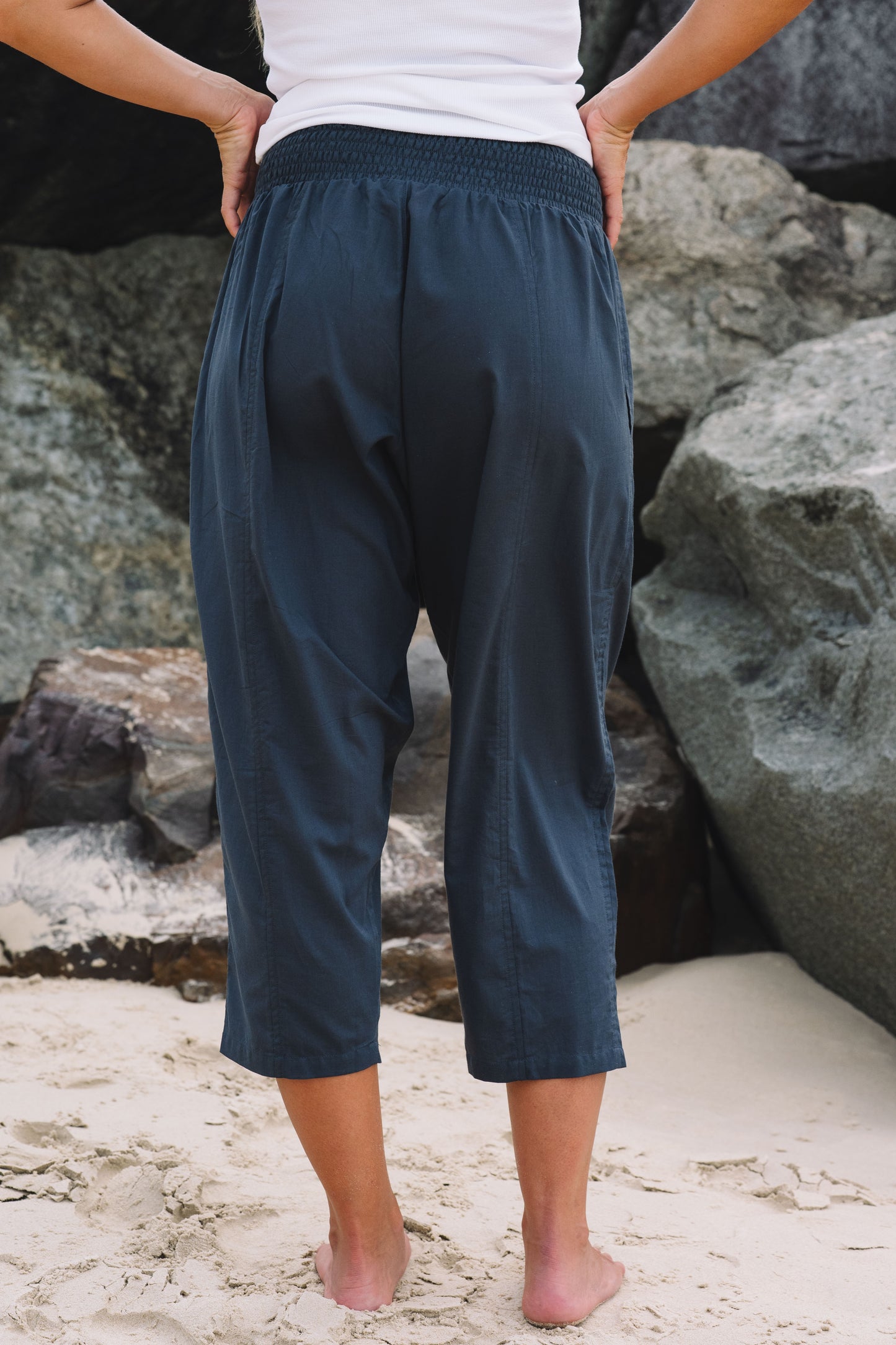 Pant Yoga - Indigo Cotton