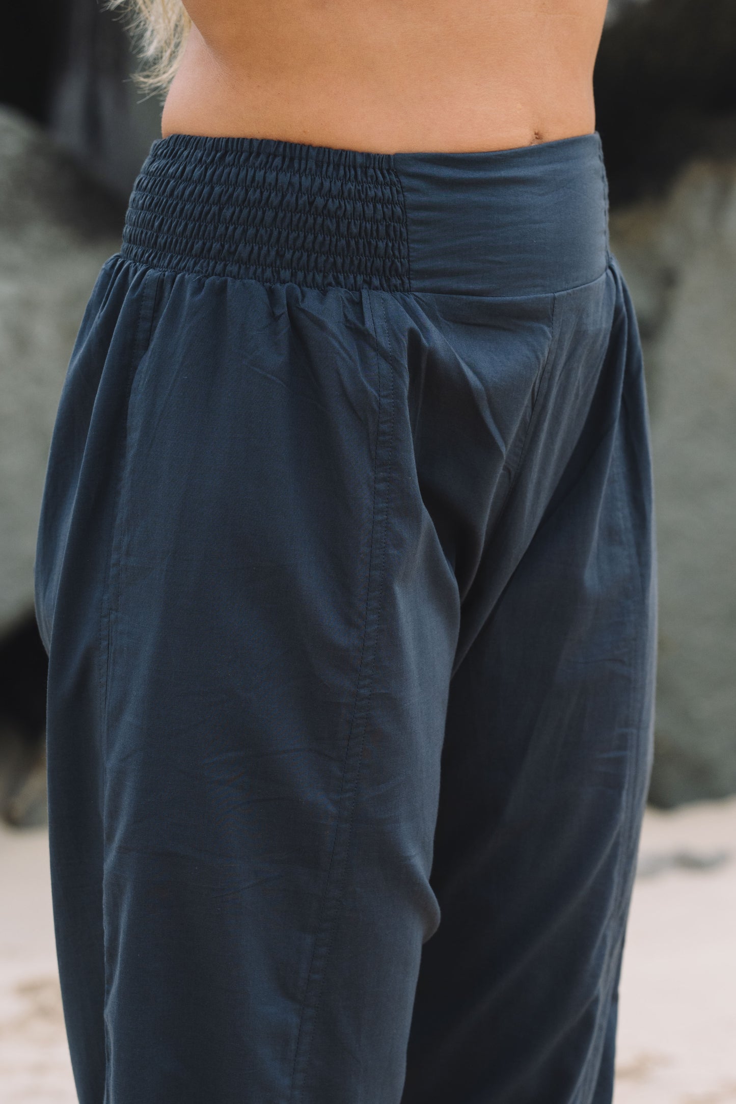 Pant Yoga - Indigo Cotton