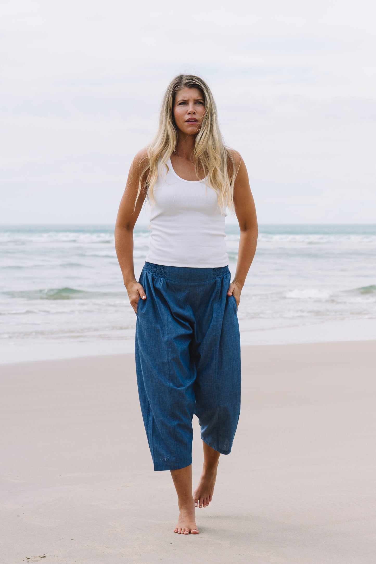 Pant Yoga - Ultralight Cotton Chambray