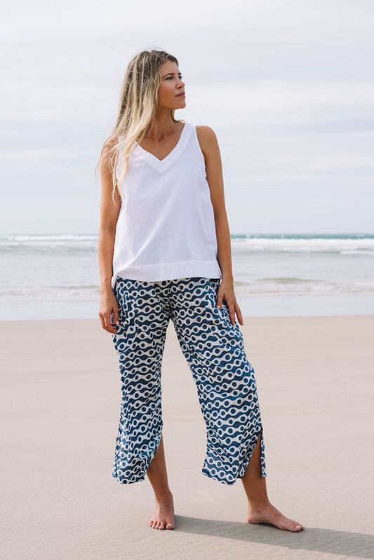Pant Jaya ™- Anouk Blue Cotton