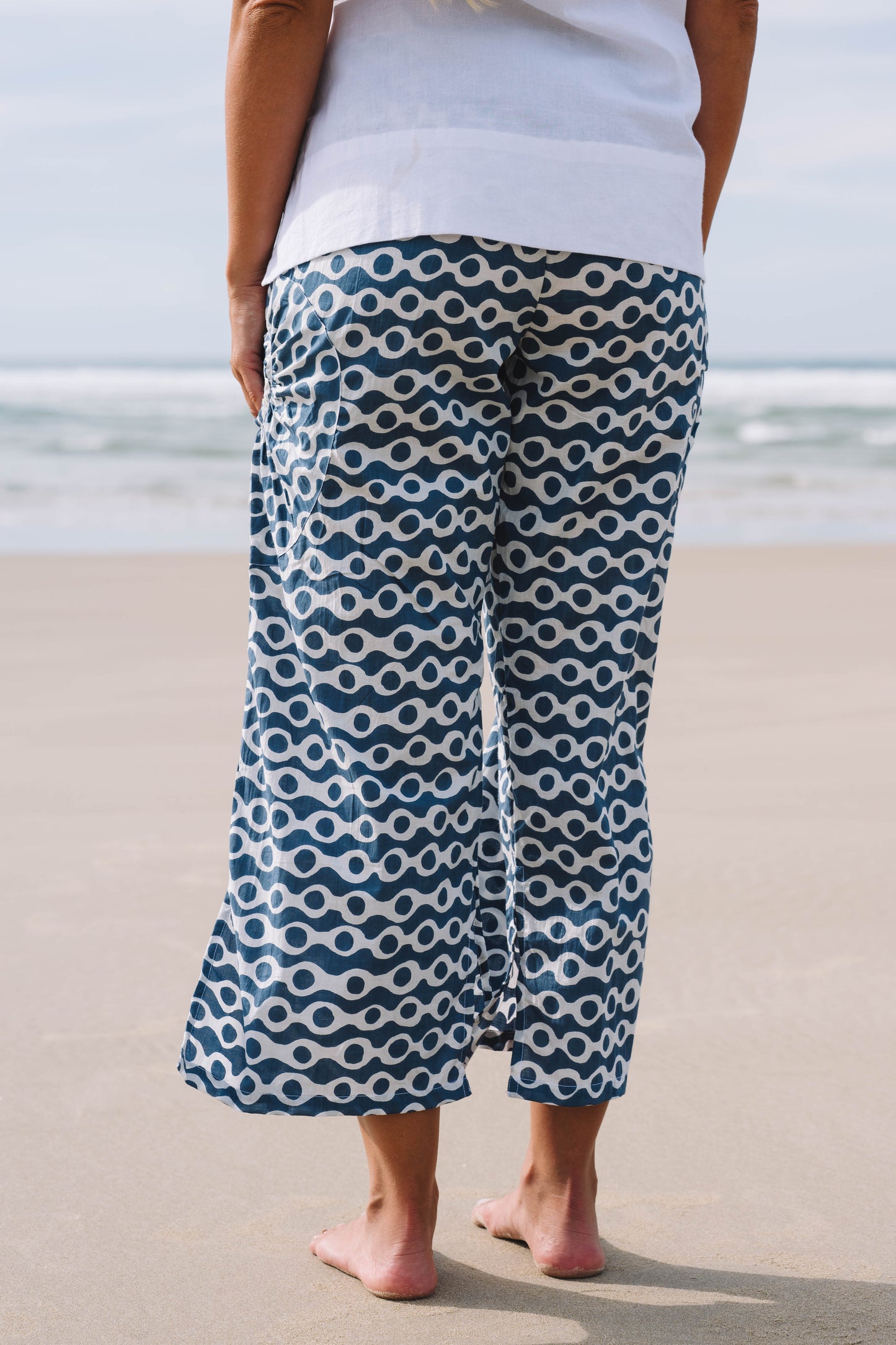 Pant Jaya ™- Anouk Blue Cotton