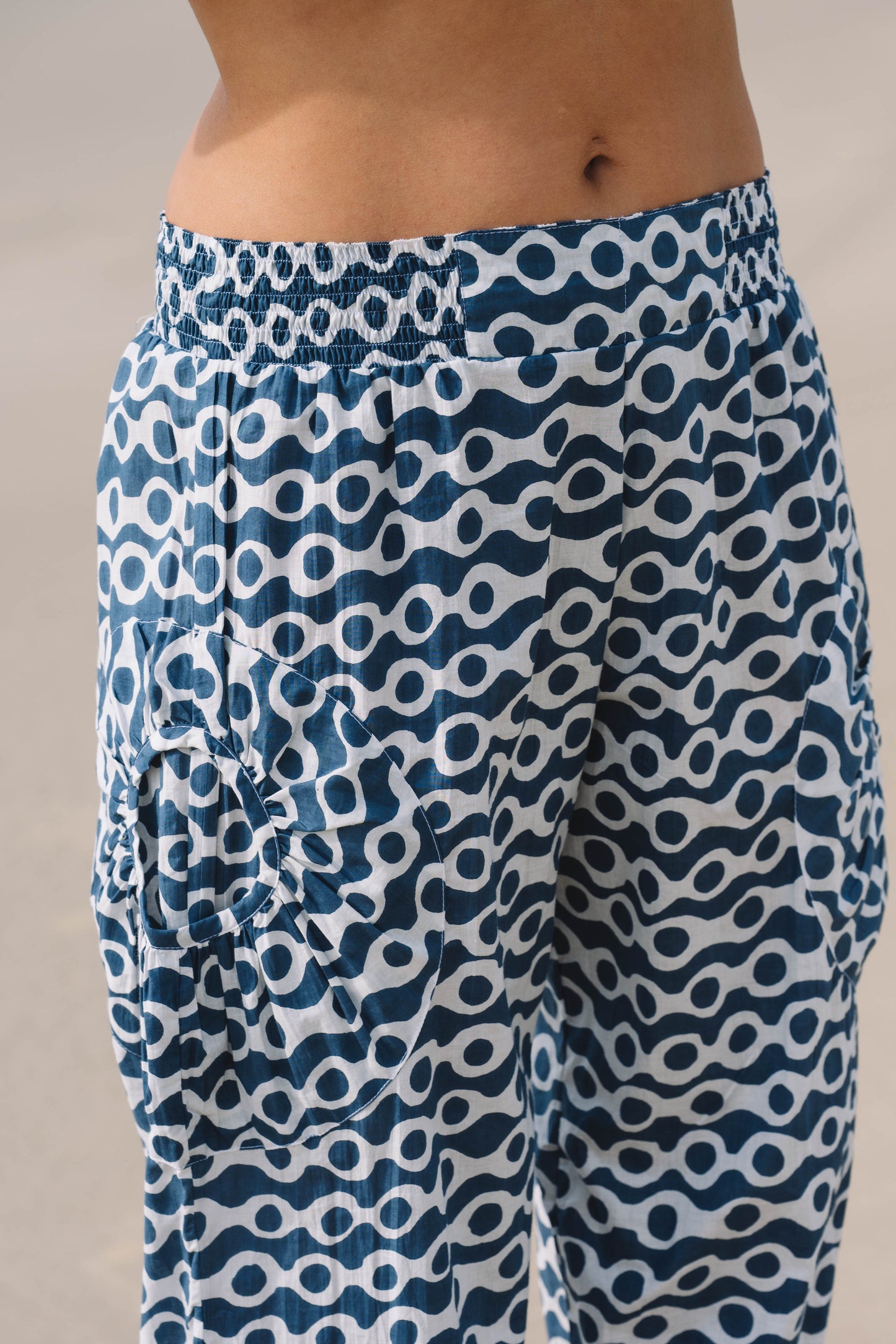 Pant Jaya ™- Anouk Blue Cotton