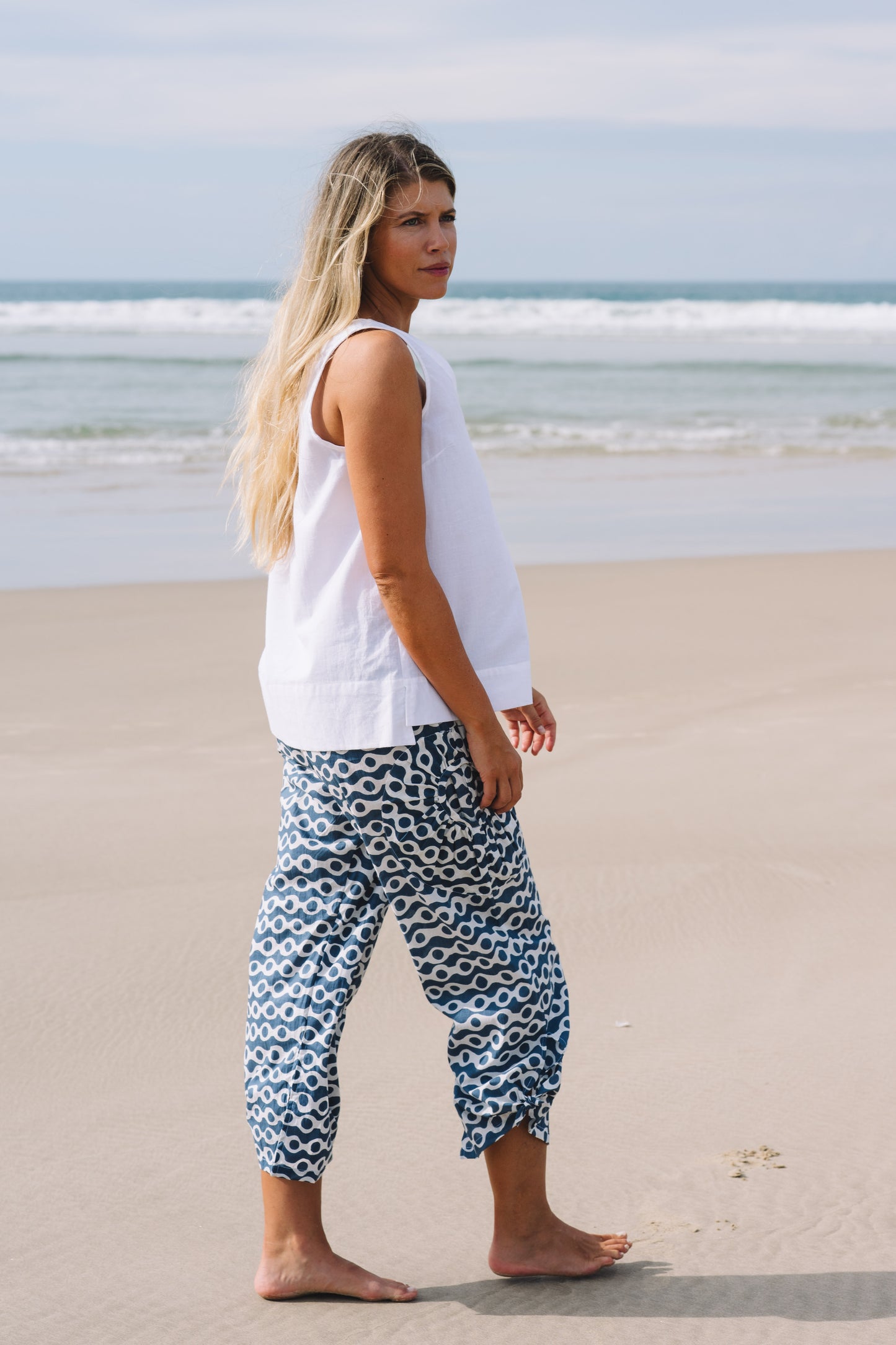 Pant Jaya ™- Anouk Blue Cotton
