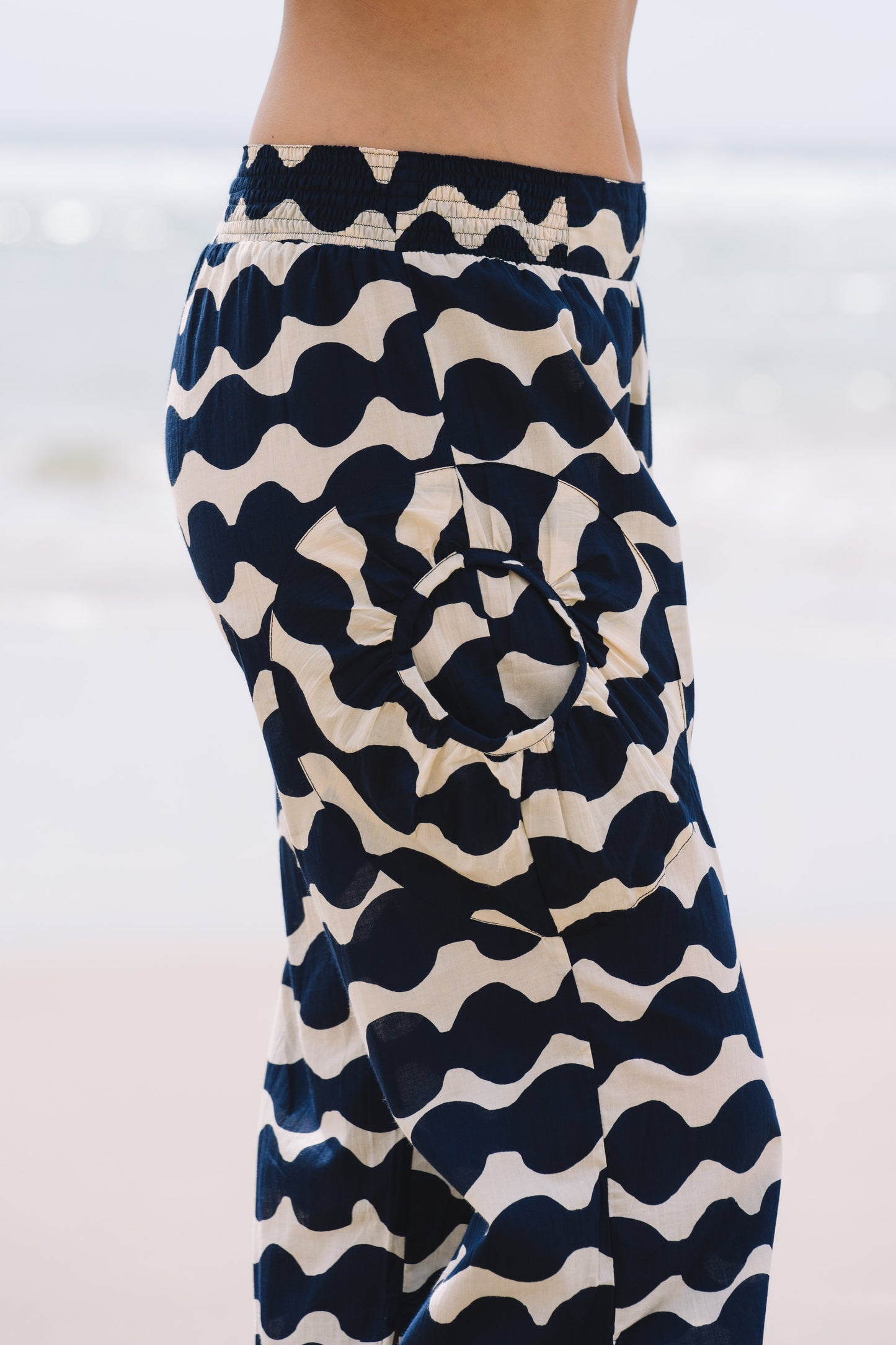 Pant Jaya ™ - Mala Navy and Ecru