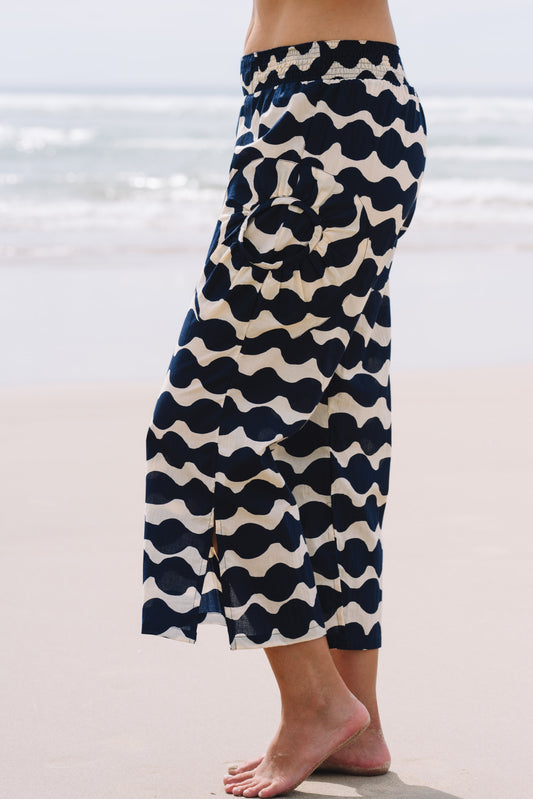Pant Jaya ™ - Mala Navy and Ecru