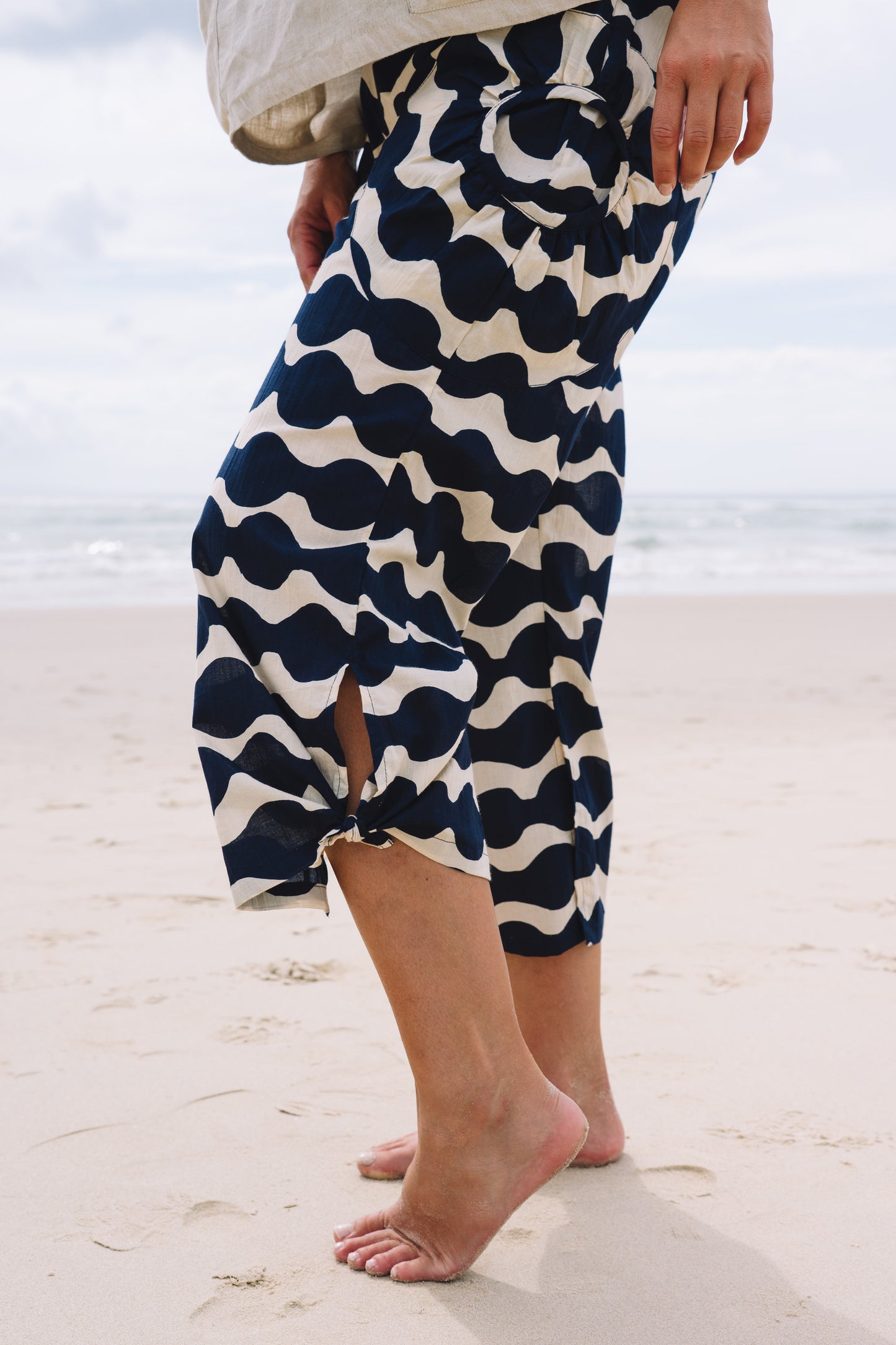 Pant Jaya ™ - Mala Navy and Ecru