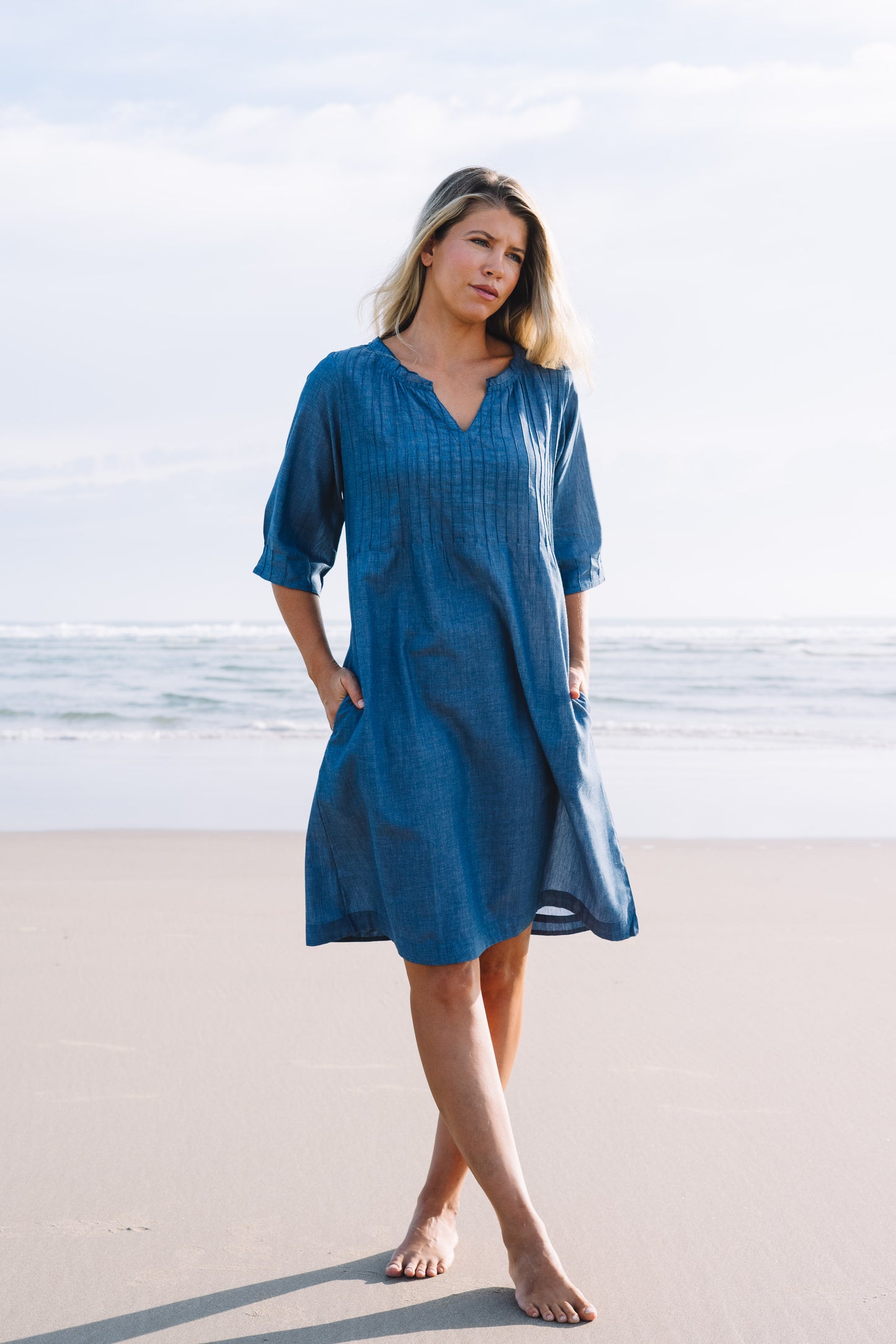 Dress Fleur - Chambray