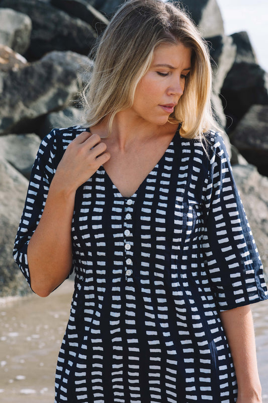 Dress Ananya - Stairway to Heaven Midnight Cotton
