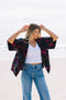 The Velvet Statement Jacket - Bird Of Paradise Midnight Blue