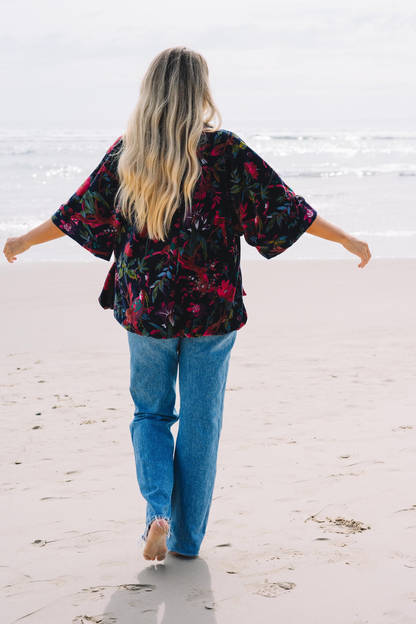The Velvet Statement Jacket - Bird Of Paradise Midnight Blue